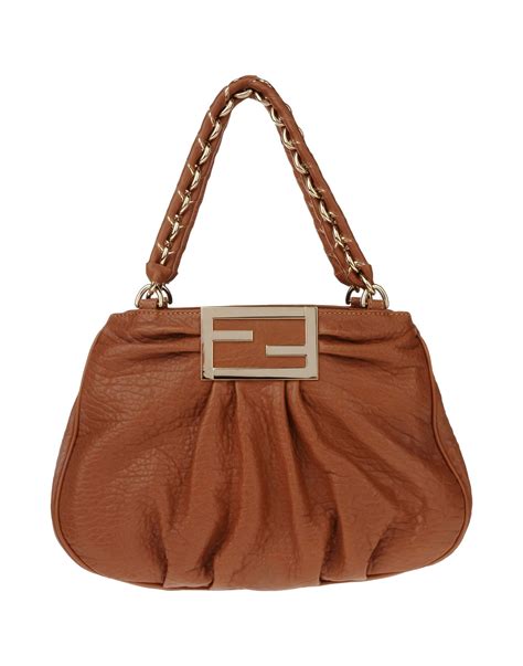 fendi bags bag in brown|fendi brown leather bag.